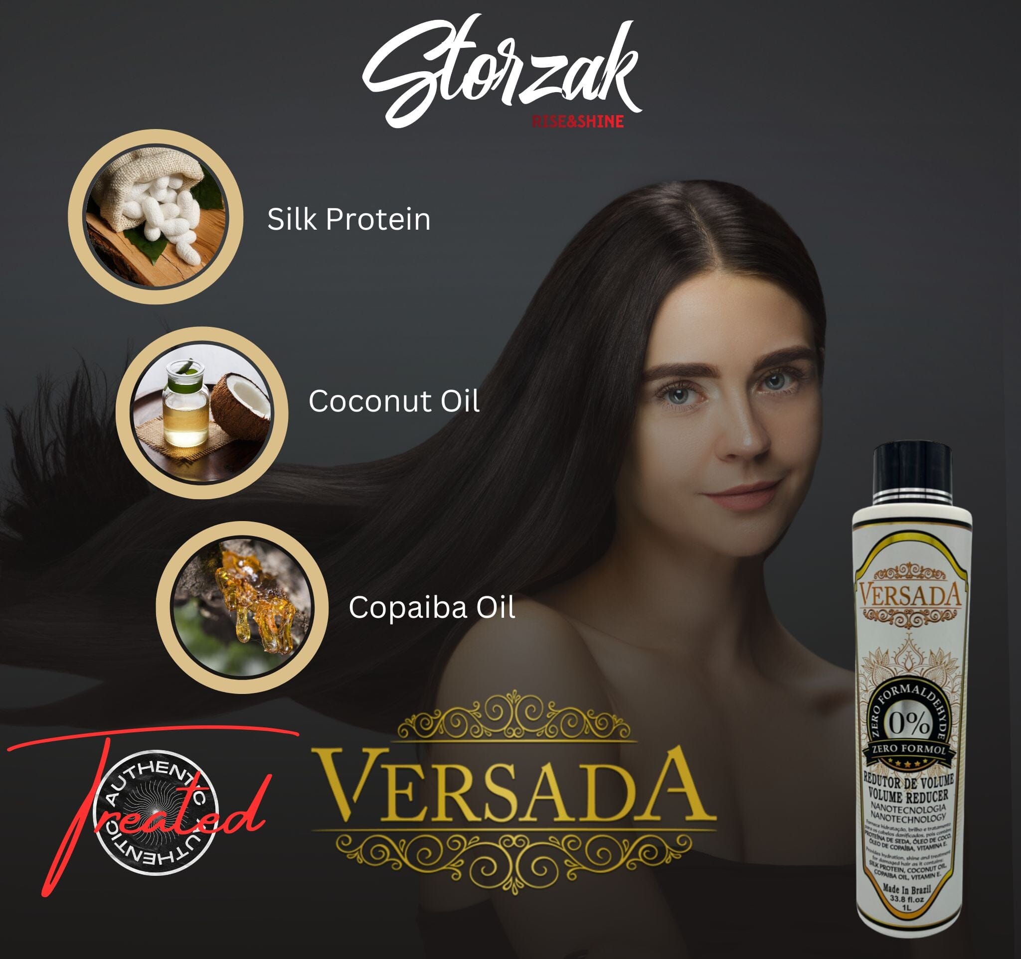VERSADA HAIR PROTEIN TREATMENT - 1 Liter (33.8 fl. oz.) - Premium Protein treatment straightener from Storzak - Just $194.99! Shop now at Storzak